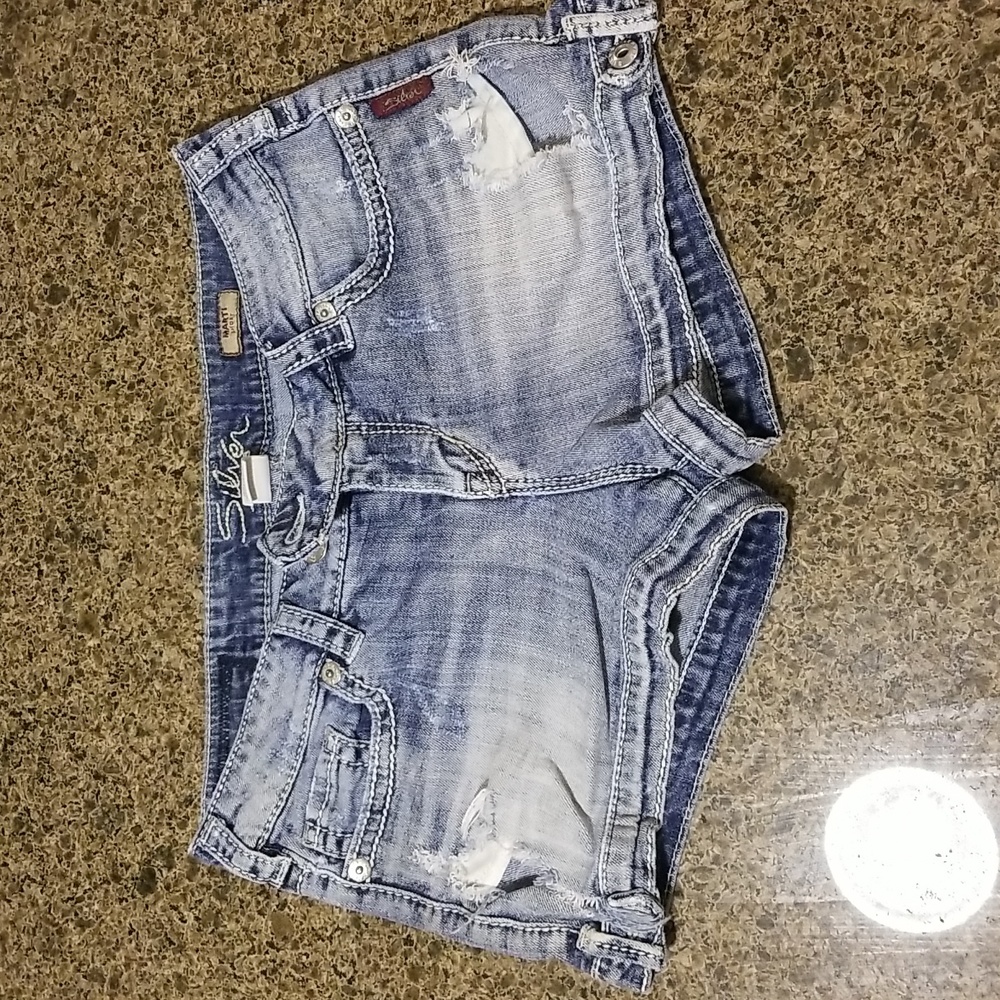Daisy Dukes, short shorts Size Small, Blue, Brand Silver Jeans